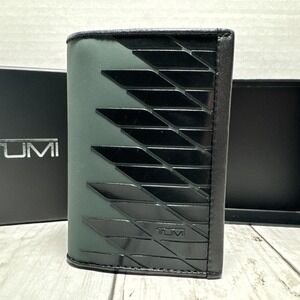 TUMI Alpha SLG Multi Window Card Case Dark Green NWOT